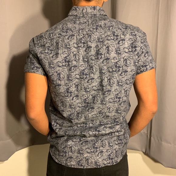 Grey/black button down - Picture 2 of 2